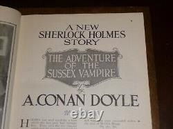 Strand Magazine Sherlock Holmes 1st Edition Doyle Sussex Vampire 1924 VERY RARE