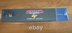 Streets of Rage 4 Signature Edition & Postcard Very Rare Sony PS4