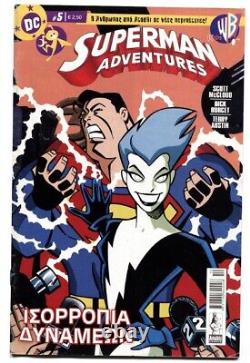 Superman Adventures #5-First LIVEWIRE-Very rare GREEK edition-Foreign Comic