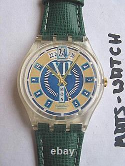 Swatch+ Dummy-Variant+ Gent GK712P1 Chives Paper Dial + Very Rare