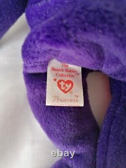 TY Princess Diana Bear 1st Edition PVC Early Edition Very Rare