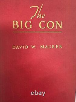 The Big Con by David W. Maurer 1940 1st Edition VERY RARE