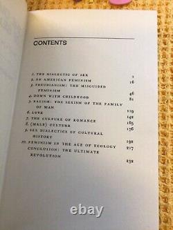 The Dialectic of Sex, VERY RARE 1971 HARDBACK FIRST EDITION Shulamith