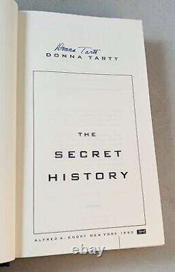 The Secret History-Donna Tartt-SIGNED! -First/1st Edition/6th Printing-VERY RARE