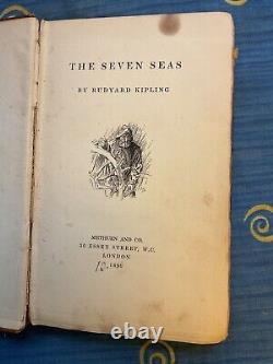 The Seven Seas by Rudyard Kipling Very Rare Book 1st edition Good Condition