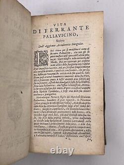 The Works of Ferrante Pallavicino 1666 FIRST ELZEVIER EDITION Vellum Very Rare