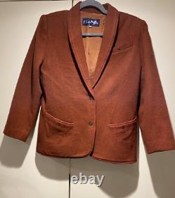 Thierry Mugler Edition Very Rare Vintage Wool Jacket Size 7a3, 8/10 Uk