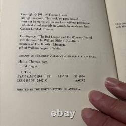 Thomas Harris RED DRAGON US 1st Edition 1st Printing 1981 very rare