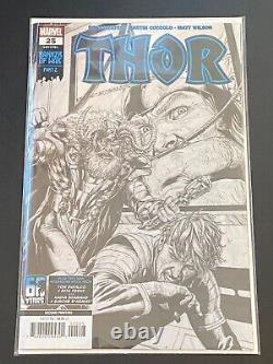 Thor #25 (gary Frank B&w 2nd Print 125 Ratio Variant)(very Rare) Comic