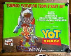 Toy Story, 1995, ORIGINAL UK QUAD POSTER VERY RARE LIMITED EDITION GREEN VERSION