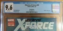 UNCANNY X-FORCE 20 VERY RARE VENOM VARIANT 1 of 41 Blue Label CGC 9.6