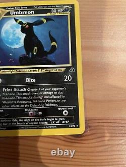 Umbreon First Edition Holo NM/MINT Neo discovery 13/75. Very Clean PSA Ready