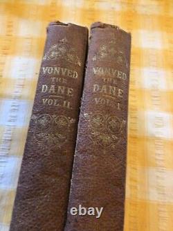 VERY RARE 1861 First Edition 2 VOLUMES Vonved the Dane Count of Elsinore