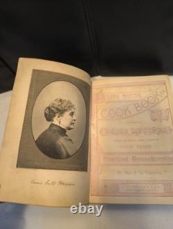 VERY RARE! 1st Edition Antique White House Cookbook Gillette & Peale 1887-1889