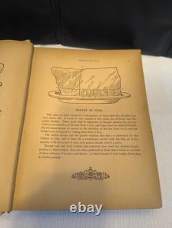 VERY RARE! 1st Edition Antique White House Cookbook Gillette & Peale 1887-1889