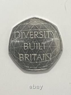 VERY RARE COLLECTORS EDITION! 50p coin'DIVERSITY BUILT BRITAIN