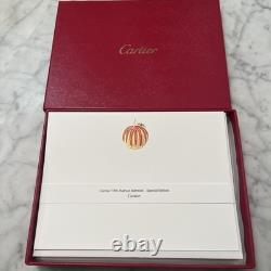 VERY RARE Cartier Special Edition Jewel Apple 10 Cards & Envelopes Set NOS