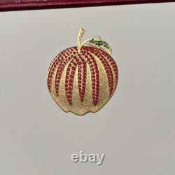 VERY RARE Cartier Special Edition Jewel Apple 10 Cards & Envelopes Set NOS