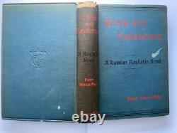 VERY RARE Crime and Punishment by Fyodor Dostoevsky 1st Edition 1886