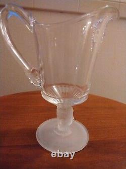 VERY RARE EAPG Duncan Miller BABY FACE variant of Three Face 7 Creamer Pitcher