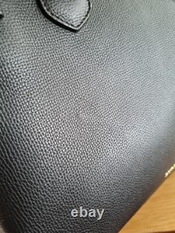 VERY RARE Limited Edition Burberry Leopard Print Medium Banner Tote Black