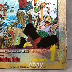 VERY RARE One Piece Vol 1 Romance Dawn Limited Edition Metallic Gold Manga #3978