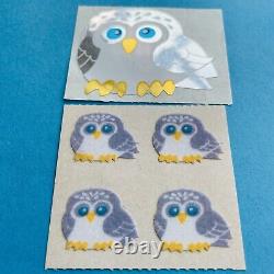 VERY RARE SET Including First Edition Sandylion Owl Stickers Mylar & Fuzzy