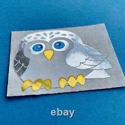 VERY RARE SET Including First Edition Sandylion Owl Stickers Mylar & Fuzzy