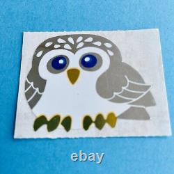 VERY RARE SET Including First Edition Sandylion Owl Stickers Mylar & Fuzzy