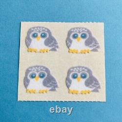 VERY RARE SET Including First Edition Sandylion Owl Stickers Mylar & Fuzzy