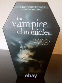 VERY RARE Vampire 10 Dvd Coffin Set. Limited Edition. Halloween. Horror. Gift