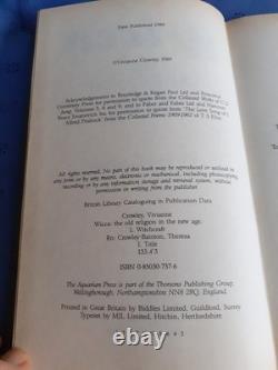 VERY RARE WICCA VIVIANNE CROWLEY HARDBACK + DUST JACKET 1st EDITION