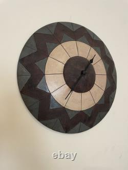 VERY Rare MAXINE MEARNS Irish Handmade Ceramic Clock Ltd Edition 55/100, 1980s