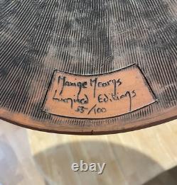 VERY Rare MAXINE MEARNS Irish Handmade Ceramic Clock Ltd Edition 55/100, 1980s