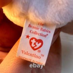 Valentino 1993 TY Beanie Baby Very Rare First Edition Lots of Errors
