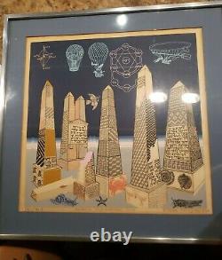 Very RARE 1980's PEDRO FRIEDEBERG Serigraphy limited edition handsigned