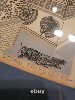 Very RARE 1980's PEDRO FRIEDEBERG Serigraphy limited edition handsigned