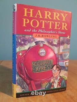 Very RARE 1st Edition 2nd Print The Philosopher's Stone Harry Potter Ted Smart