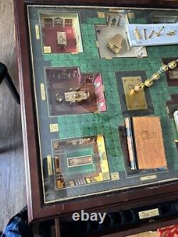 Very RARE CLUE Franklin Mint 3D Deluxe Collectors Edition Board Game REAL GOLD