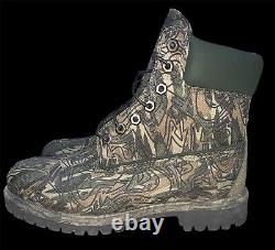 Very RARE Timberland Boots LIMITED EDITION Baile Funk Culture Camo UK 6.5 Mens