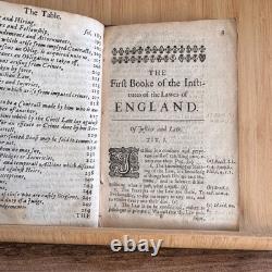 Very Rare 1651 First Edition. The Institutes of the Lawes of EnglandJohn Cowell