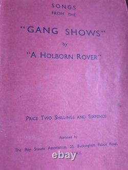 Very Rare 1st Edition 1936 Songbook Songs From The Gang Shows A HOLBORN DRIVER