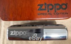 Very Rare 2008 Zippo Art Special Edition Mother Of Pearl Dragon Wooden Gift Box