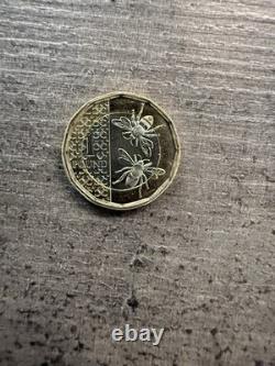 Very Rare 2025 King Charles III Bee 1 Pound Coin Limited Edition Mint Condition