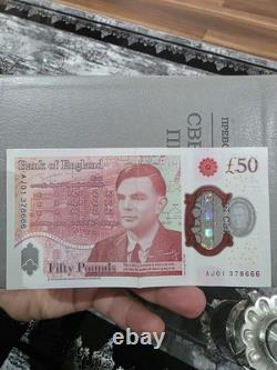 Very Rare 50 Pound Note Low Serial Number 1st Edition