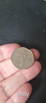 Very Rare 50p. Blue Peter Olympics edition