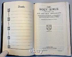 Very Rare Cambridge King James Version Holy Bible, Fine Pinseal Morocco Leather