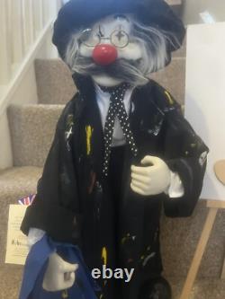 Very Rare Discontinued Hobo Designs Clown Doll Limited Edition Toulouse