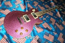Very Rare Epiphone Les Paul In Pink Glitter Sparkle Ltd Edition Collectable 1997