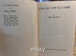 Very Rare Famous Five 1st Edition 1948'five Go Off To Camp' With Dj, Enid Blyton